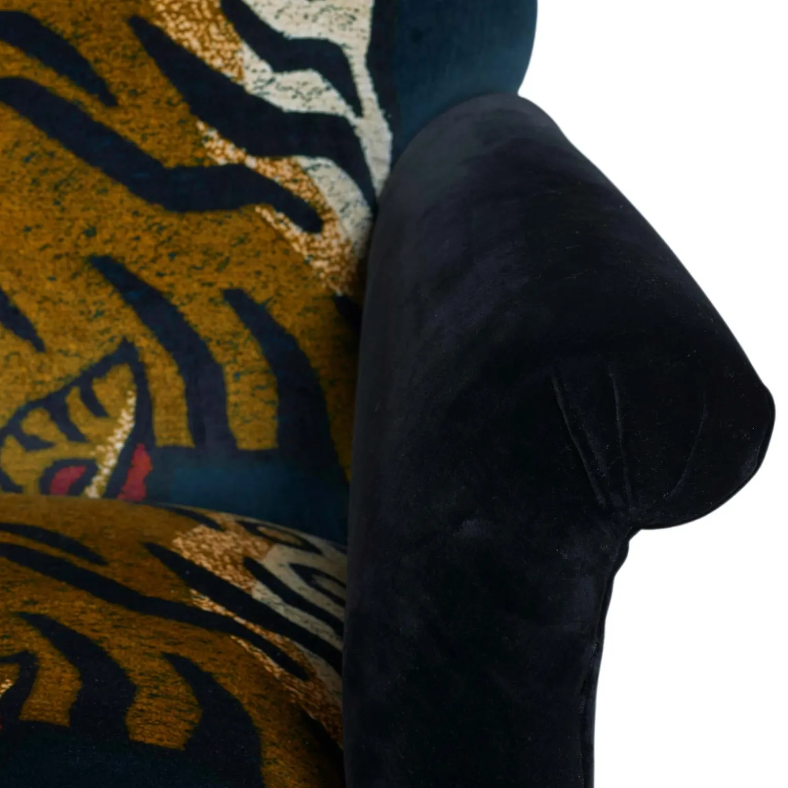SABER Velvet Bloomsbury Loveseat - Midnight