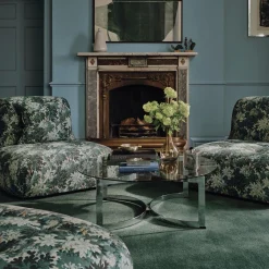 SILVA Jacquard Castle Chair - Cerulean