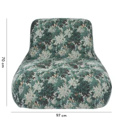 SILVA Jacquard Castle Chair - Cerulean