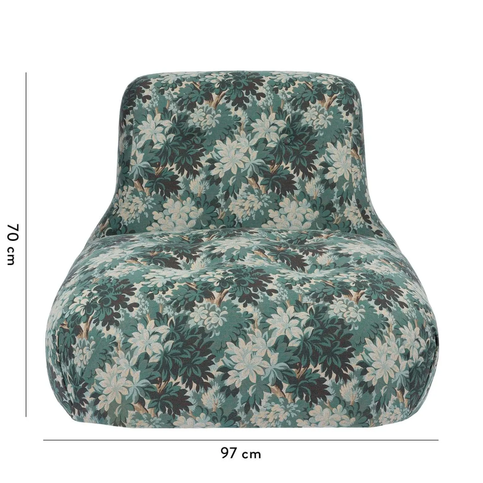 SILVA Jacquard Castle Chair - Cerulean