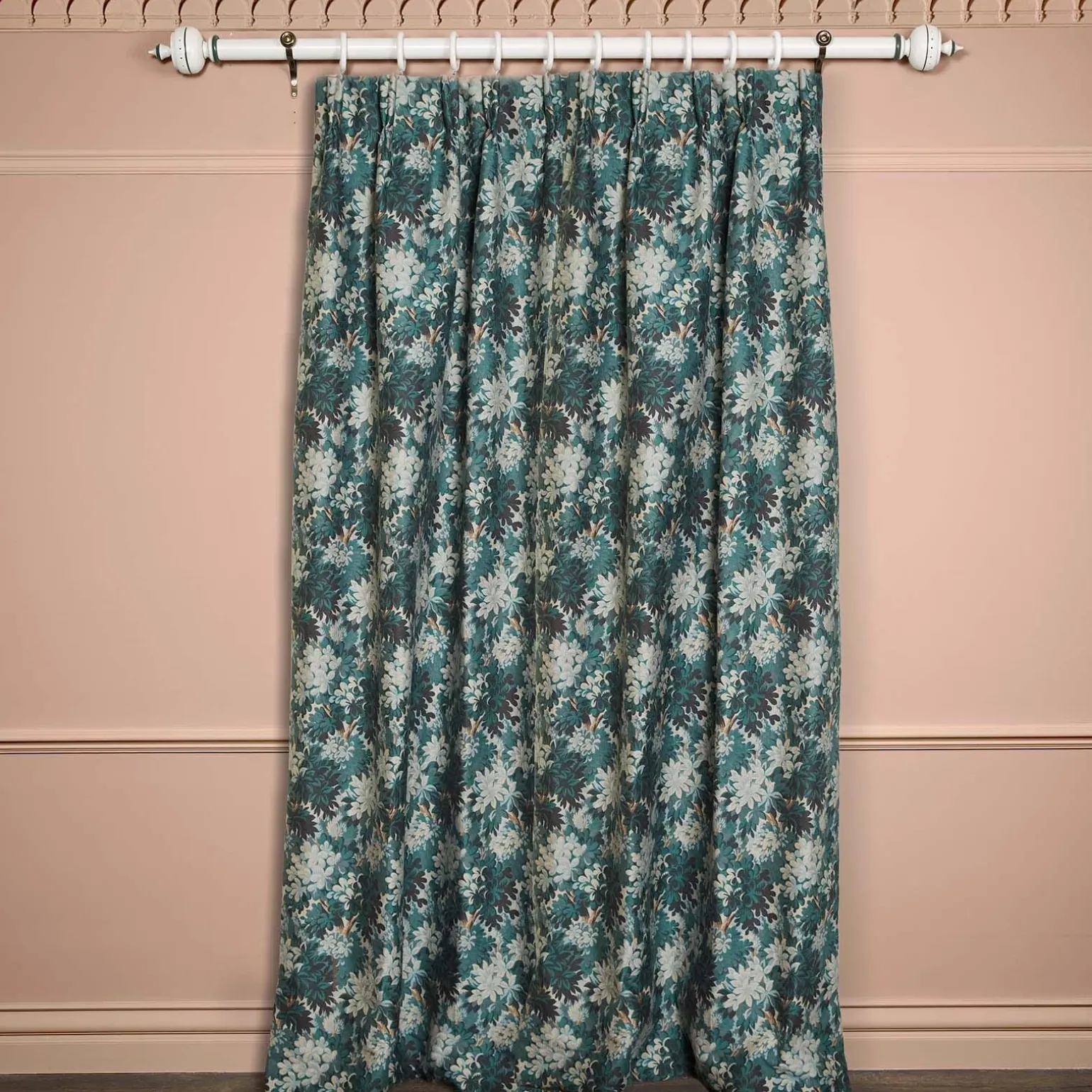 SILVA Jacquard Curtain - Cerulean