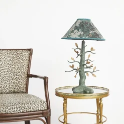 SILVA Jacquard Romily Lampshade - Cerulean