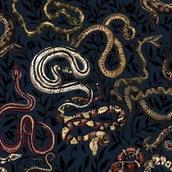 SNAKES AND ADDERS Wallpaper - Black