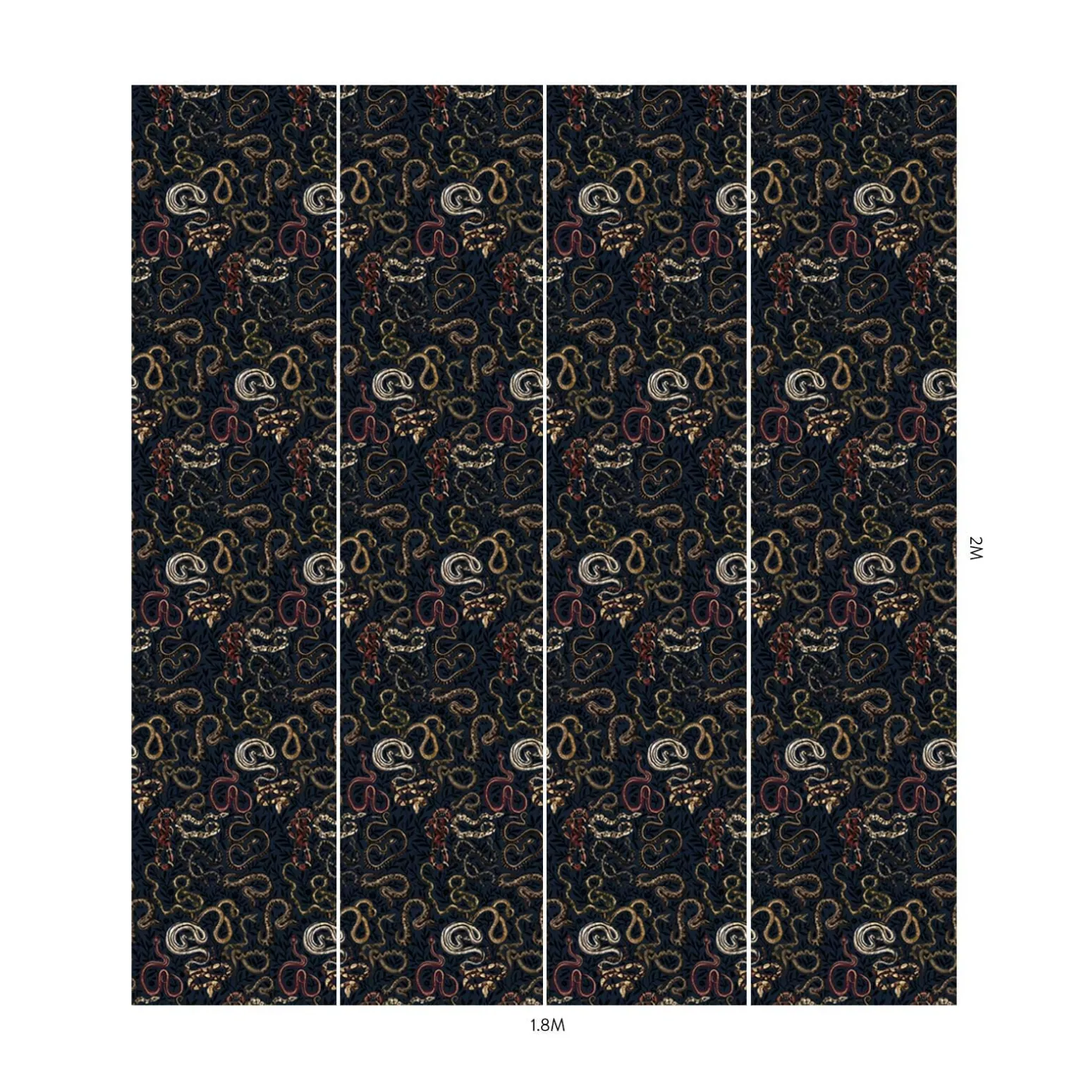 SNAKES AND ADDERS Wallpaper - Black