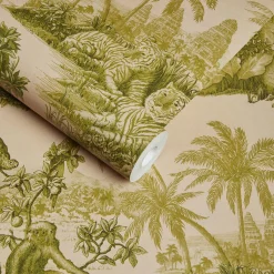 SUMATRA Wallpaper - Blush & Pear Green