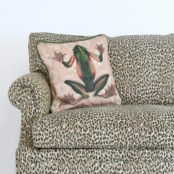 TARAXA AMPHIBIA Hemp Medium Piped Cushion - Blush