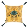 THE BLUE ROSE WEEPING Velvet Medium Cushion - Aurelian