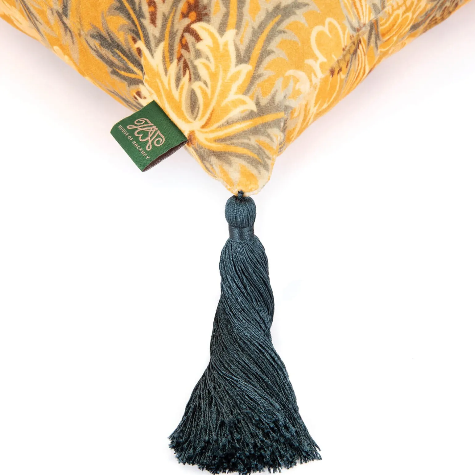 THE BLUE ROSE WEEPING Velvet Medium Cushion - Aurelian