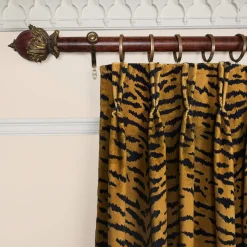 TIGRE Velvet Curtain - Taupe
