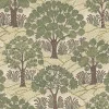 TREES PLEASE Wallpaper - Ecru