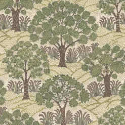 TREES PLEASE Wallpaper - Ecru