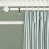 TREMATON STRIPE Jacquard Curtain - Verdigris