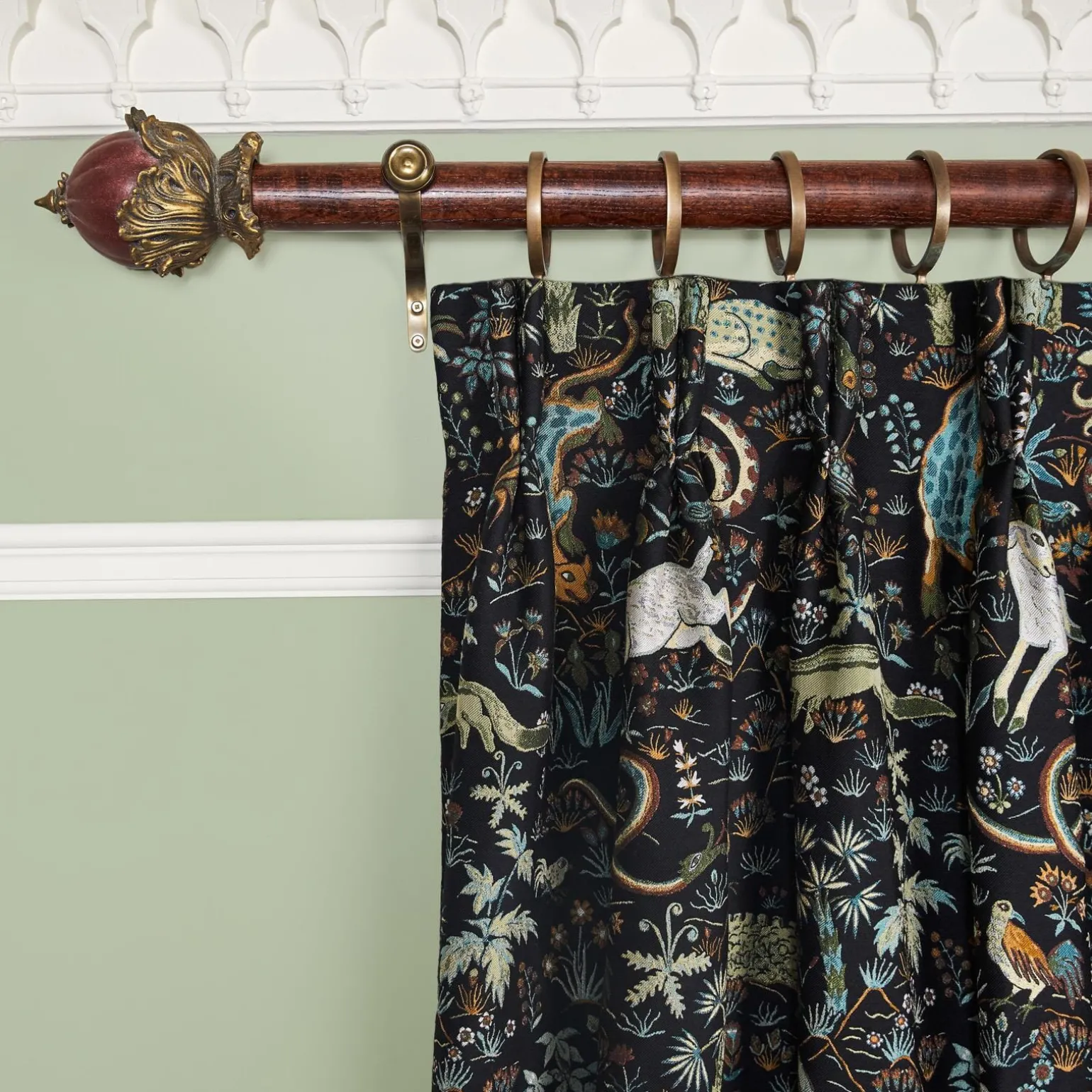 TREMATONIA Jacquard Curtain - Onyx