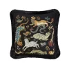 TREMATONIA Medium Jacquard Cushion - Ebony