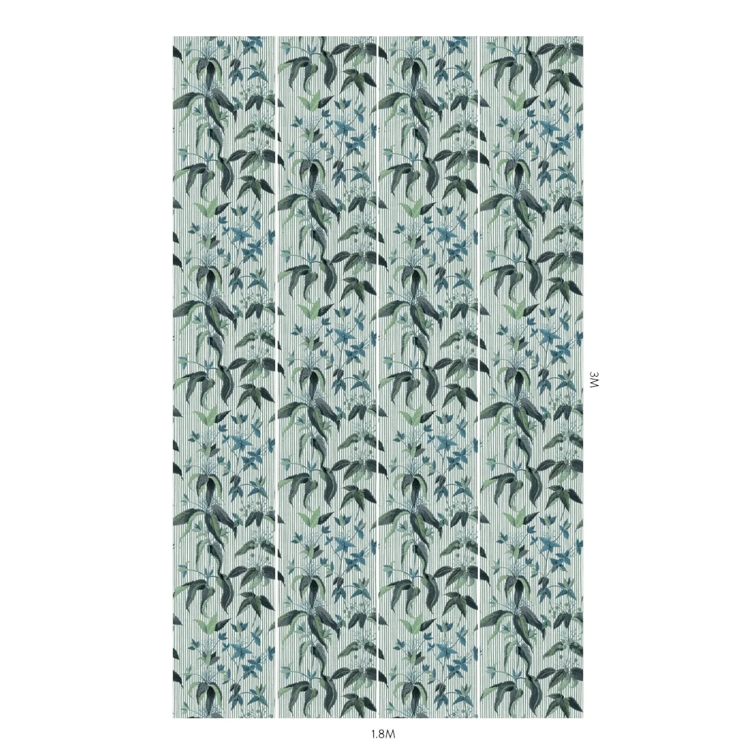 URTICA Wallpaper - Myrtle Stripe