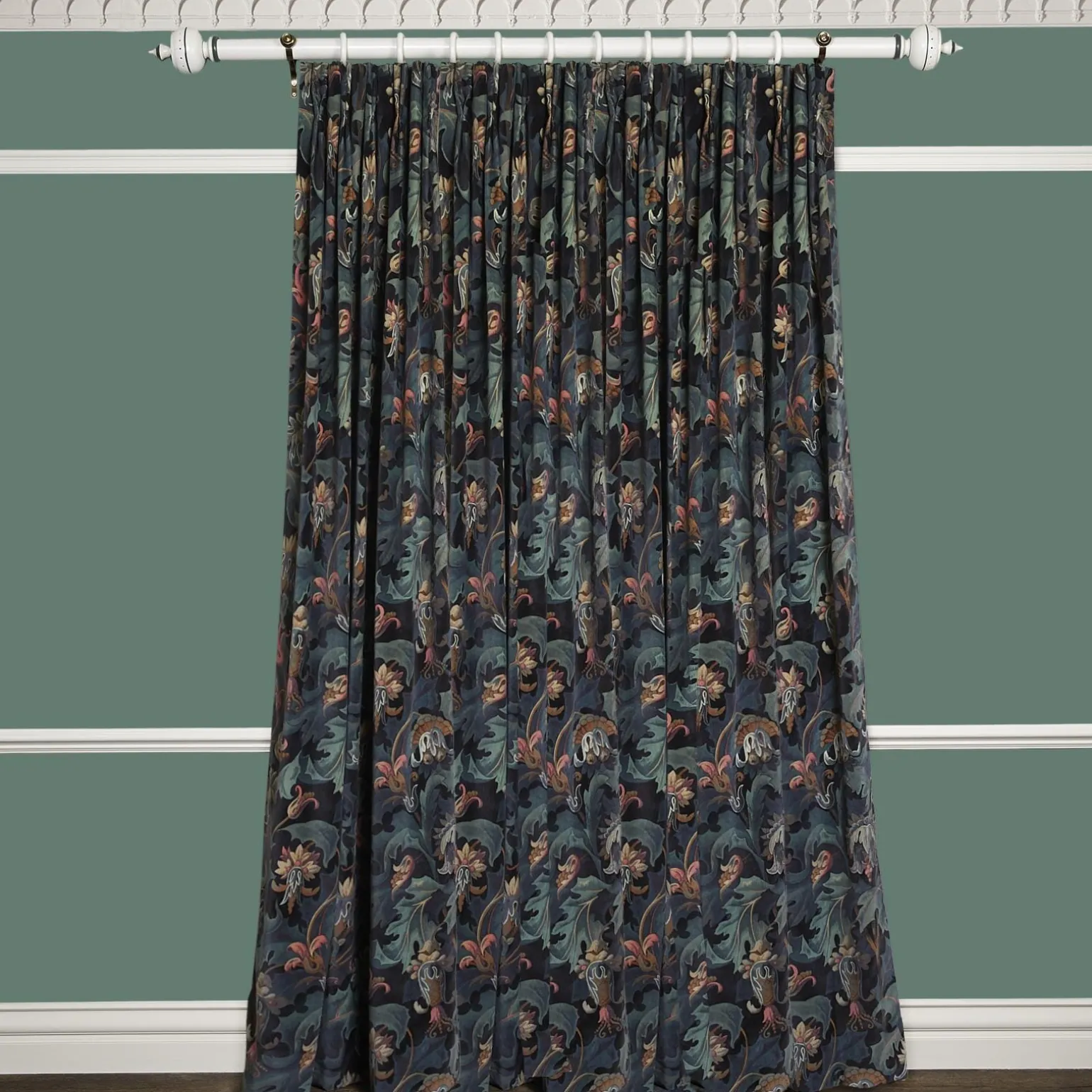 VESPERTINE Velvet Curtain - Apatite
