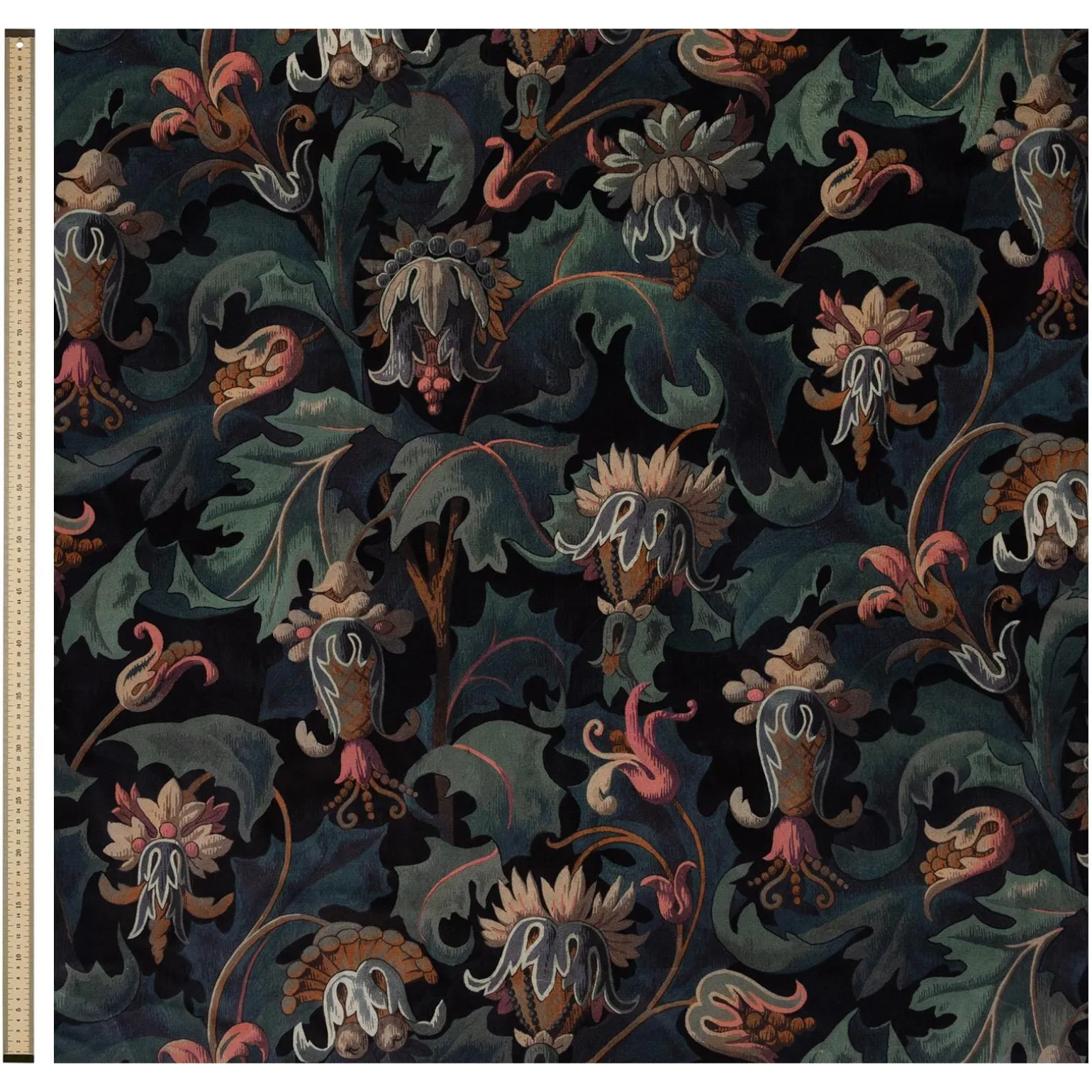 VESPERTINE Velvet Curtain - Apatite