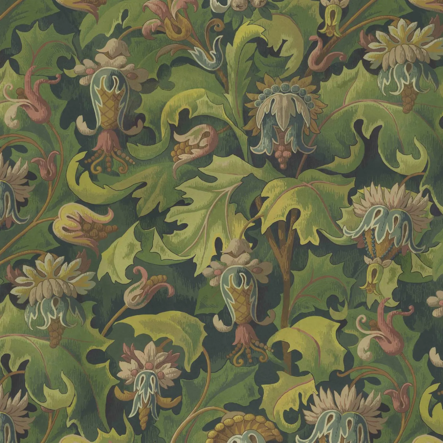 VESPERTINE Wallpaper - Verde