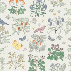 VOYSEY'S GARDEN MAGNA Wallpaper - Off White