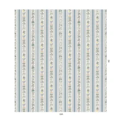 VOYSEY'S GARDEN Wallpaper - Off White & Ether Stripe