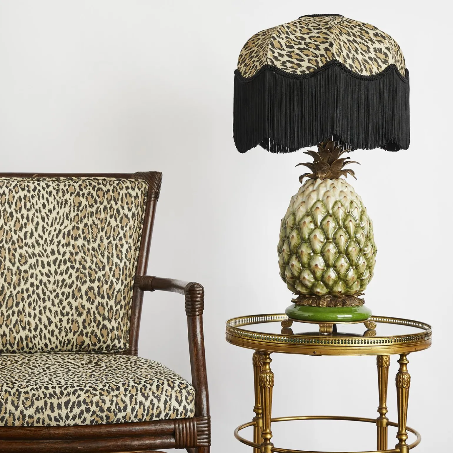 WILD CARD Jacquard Tilia Lampshade - Butterscotch