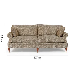 WILD CARD Jacquard Wilton 3-Seater Sofa - Butterscotch