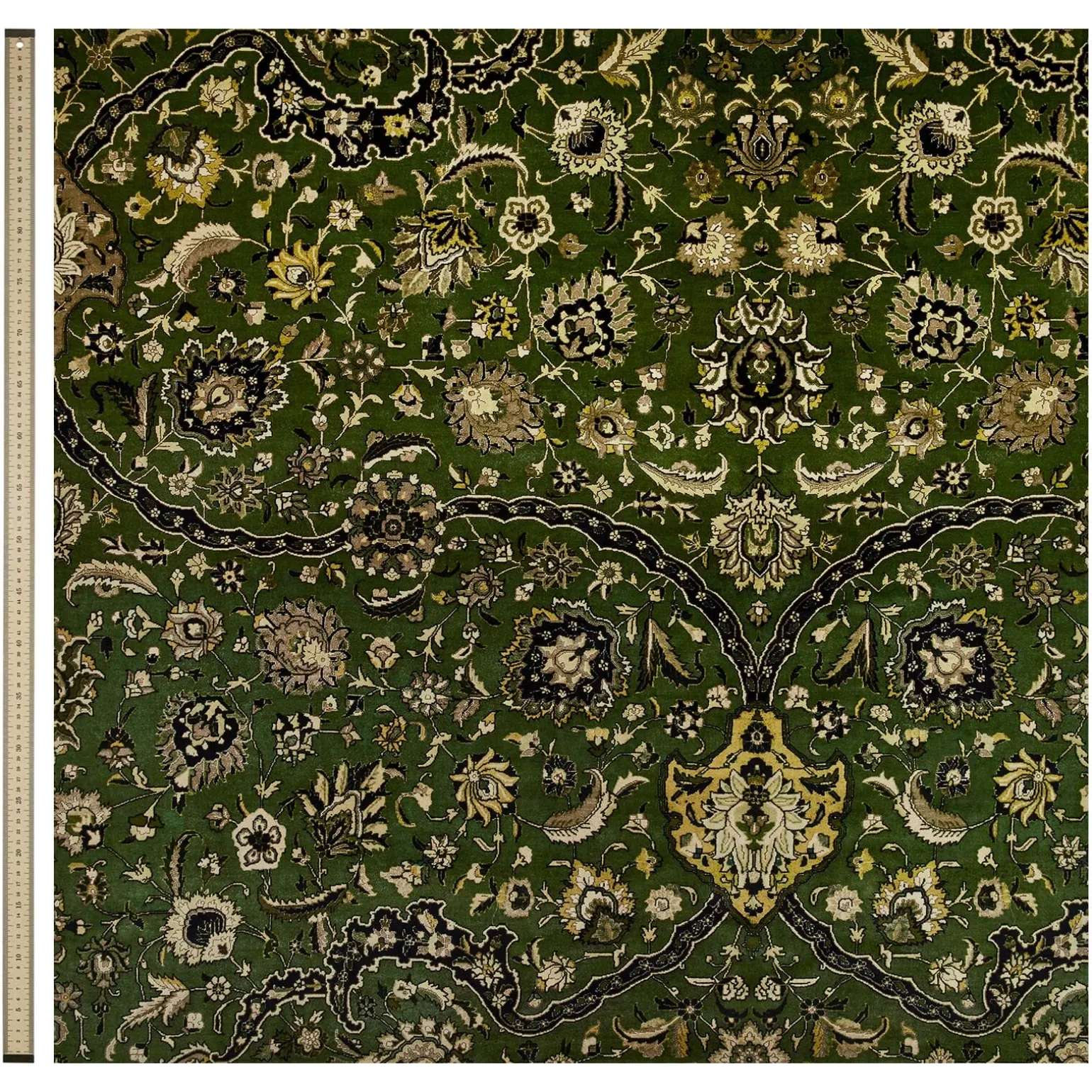 ZANJAN Velvet Curtain - Juniper Green
