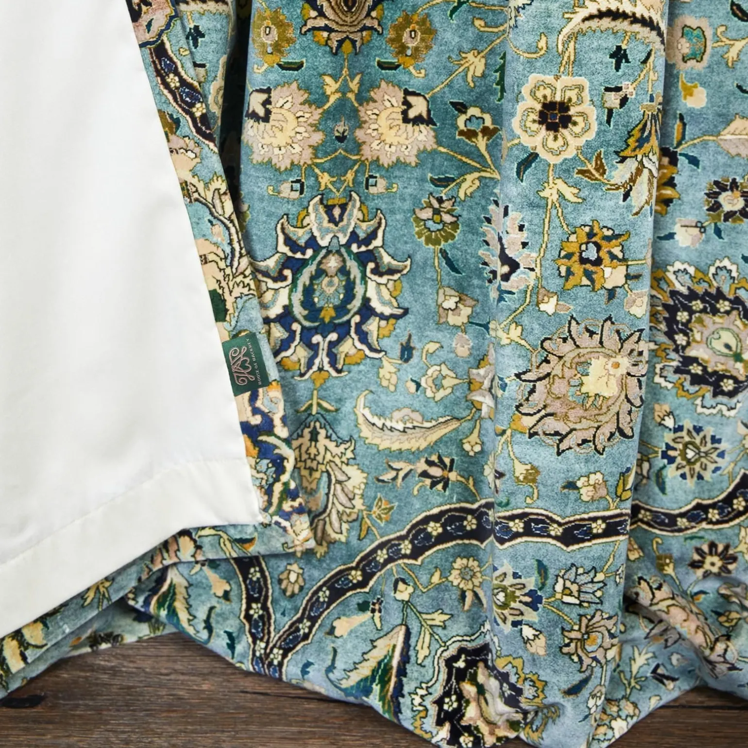 ZANJAN Velvet Curtain - Sapphire