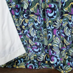 ZENNOR Velvet Curtain - Ocean
