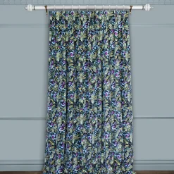 ZENNOR Velvet Curtain - Ocean