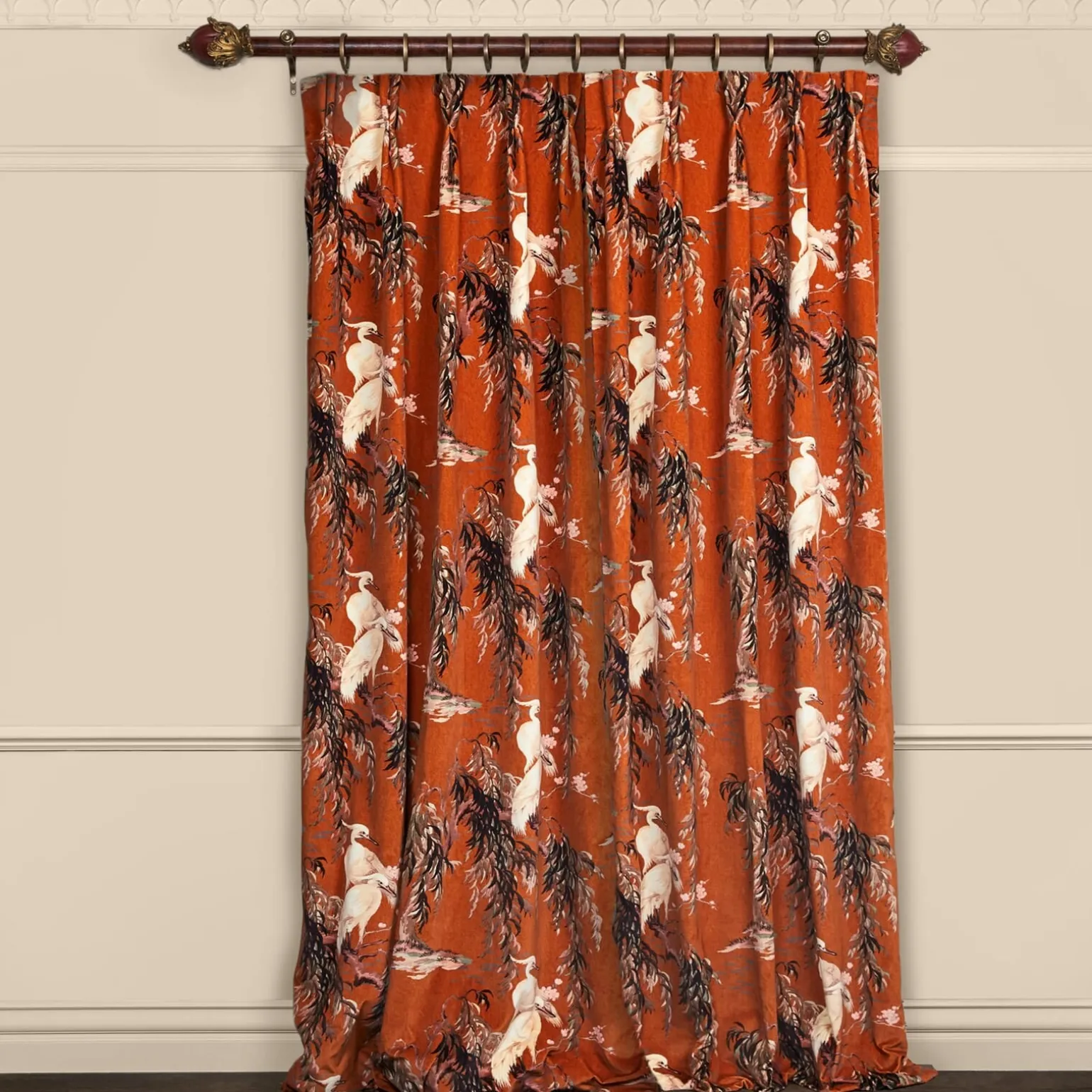 ZEUS Velvet Curtain - Tobacco